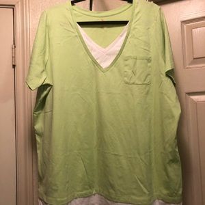 Women Within faux twin tee